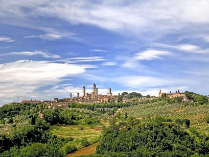 Blick auf San Gimignano 