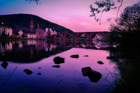 Bridge over silent water