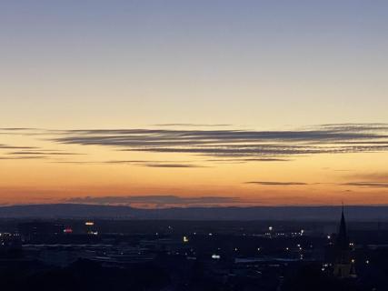 Abenddämmerung über Darmstadt 