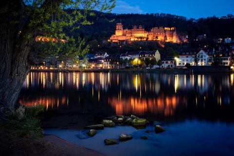 Heidelberger Schloss bei Nacht