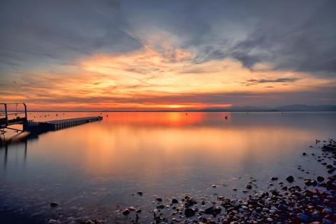 Sonnenuntergang am Gardasee