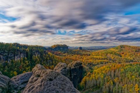 Herbststimmung im Elbsandsteingebirge