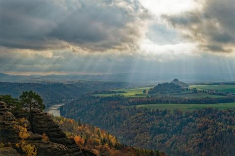 Herbststimmung im Elbsandsteingebirge