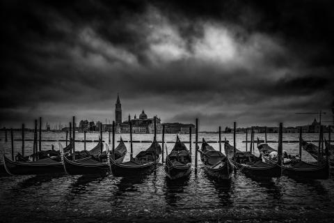 Die Gondeln von Venedig