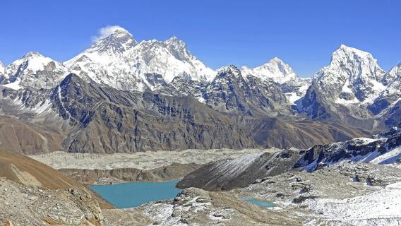 Mount Everest mit Gokyo-Tal