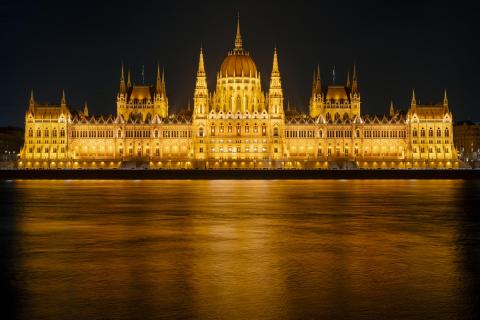 Das ungarische Parlament in Budapest