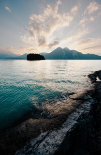 Am Walchensee zum Sonnenuntergang