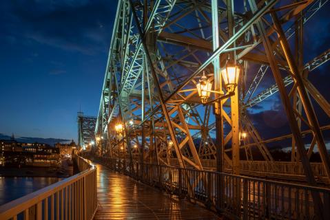 Das blaue Wunder in Dresden