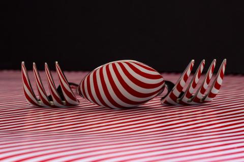 Gabel Löffel Buntpapier