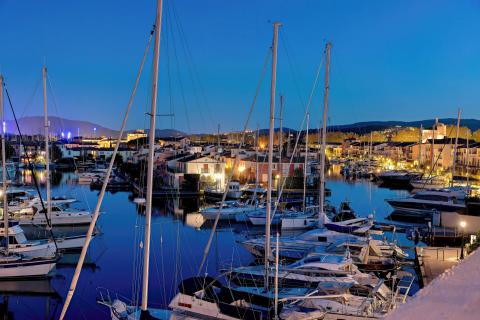 Hafen von Port Grimaud in Frankreich