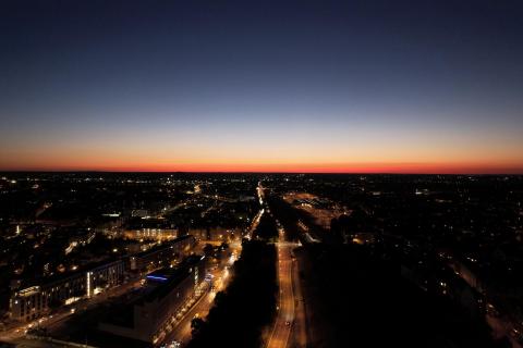 Horizont über der Stadt