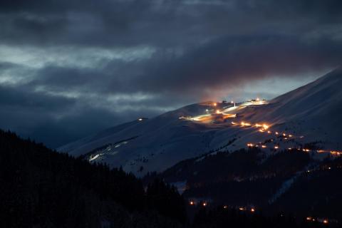 Pisten bei Nacht
