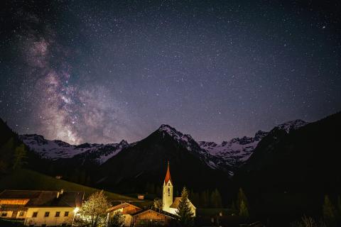 Milchstraße über Lechtaler Alpen