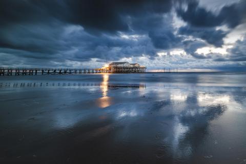 Wolken über de Strandbar