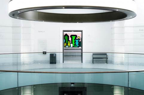 Museum weiß und Farbe