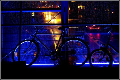 Fahrrad im Bahnhof