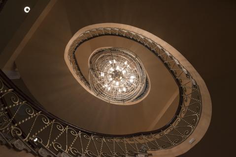 Treppenhaus von unten