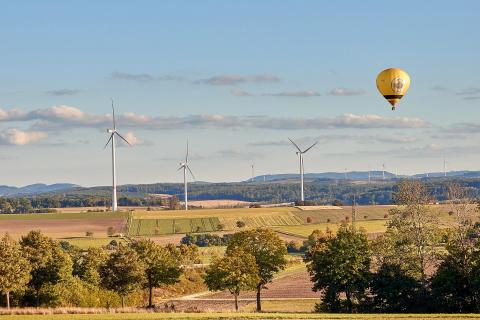 Luftbalon über Sauerland