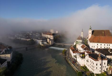 Steyr im Morgennebel