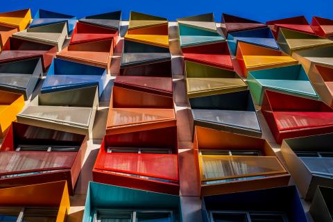 Bunte Fasade
