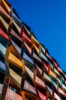Bunte Fasade