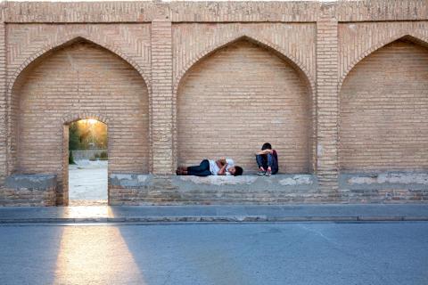 Resting Under the Arches