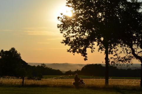 Spätsommerlicher Sonnenuntergang
