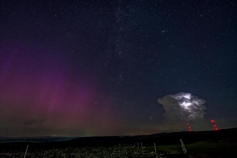 Polarlichter + Gewitter
