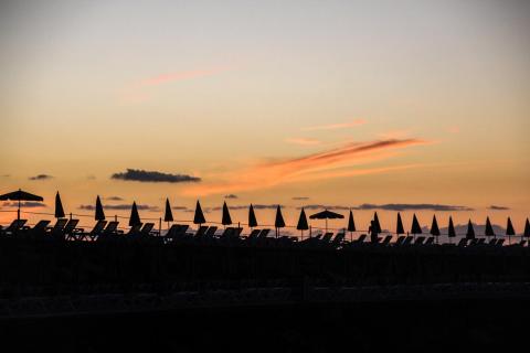Nachts am Strand