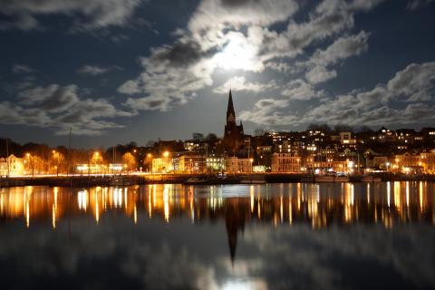 Flensburg bei Nacht