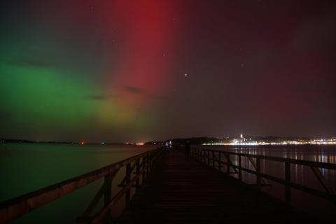 Polarlichter über Flensburg