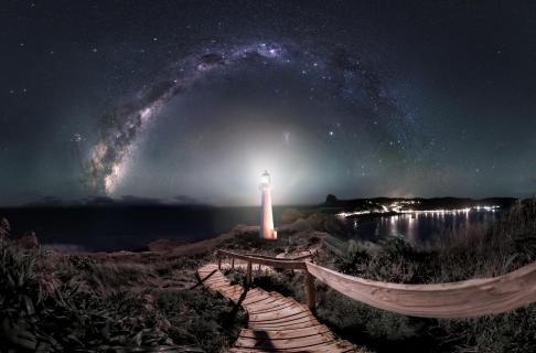 Castlepoint – Der berühmte Leuchtturm unter der Milchstraße