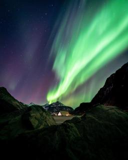 Polarlicht-Explosion