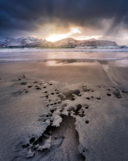 Gefrorener Sand 