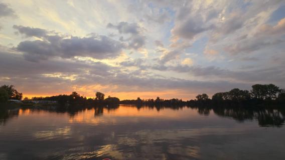 Abendhimmel am See 