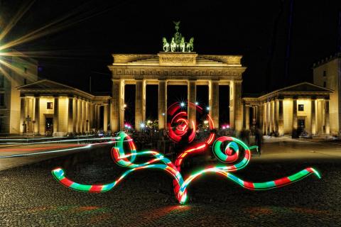 Lightpainting am Brandenburger Tor