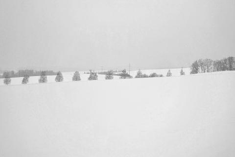 Landschaft im Schnee