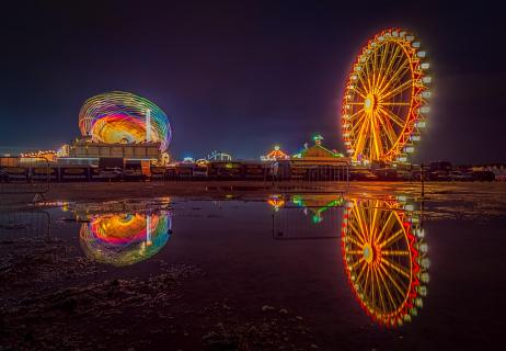 Auf dem Frühlingsfest - München bei Nacht