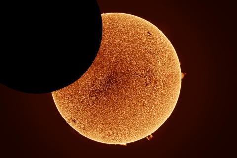 Sonnenfinsternis im H Alpha