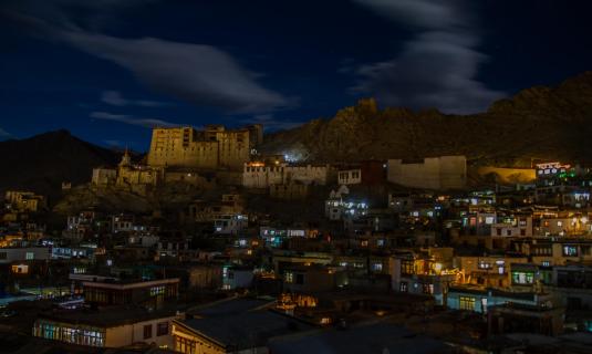 Leh/Ladakh bei Nacht