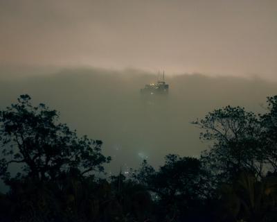 Hong Kong im Nebel
