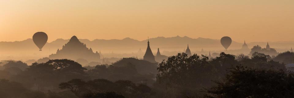 Sonnenaufgang in Bagan (Myanmar)