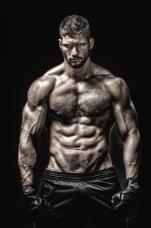 Portrait eines Boxers