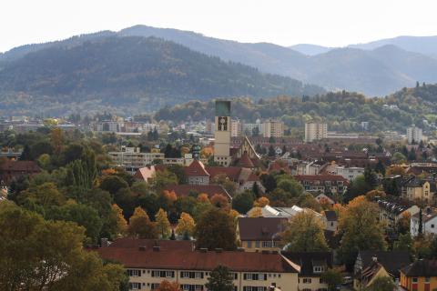 Blick vom Balkon