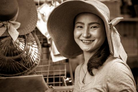 Hutverkäuferin - Thailand