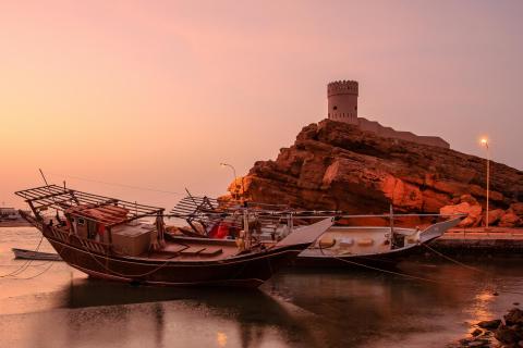 Along the shore of Oman