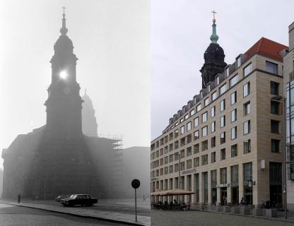 38 Jahre Zeitunterschied - Kreuzkirche Dresden