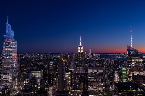 New York in der Dämmerung