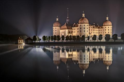 Lightshow am Märchenschloss