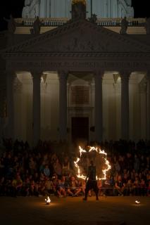 Feuershow in Wien